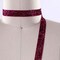 2 Yards Magenta Glitter Elastic Trim 5/8" Shiny Stretch for Headbands & Crafts